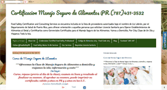 Desktop Screenshot of manejosegurodealimentospr.com