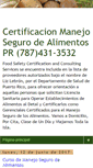 Mobile Screenshot of manejosegurodealimentospr.com